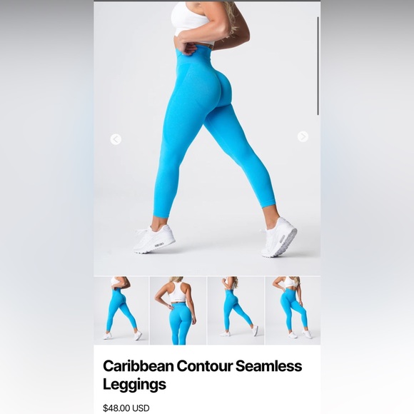 NVGTN Pants - NVGTN Caribbean Contour Seamless Leggings size XS